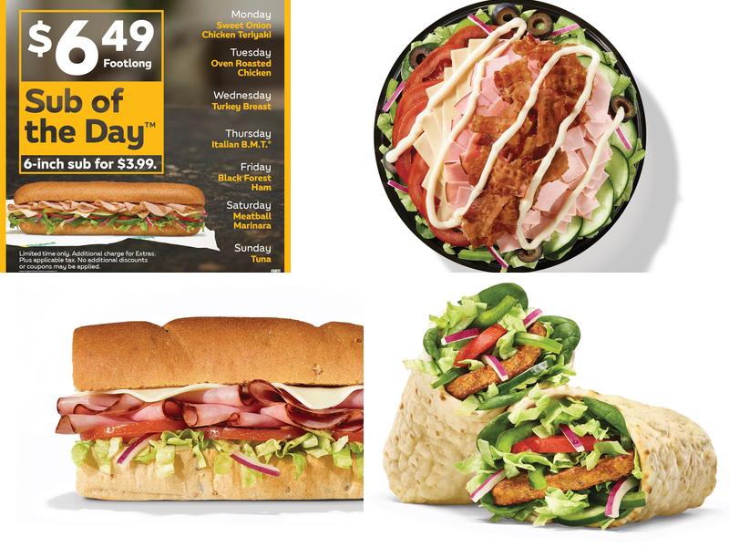 Subway Menu