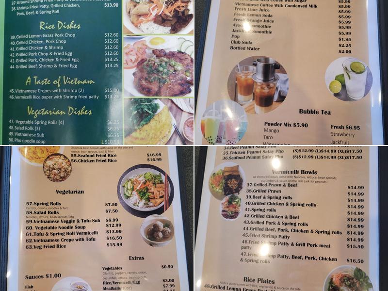 Saigon Chef 2 Menu
