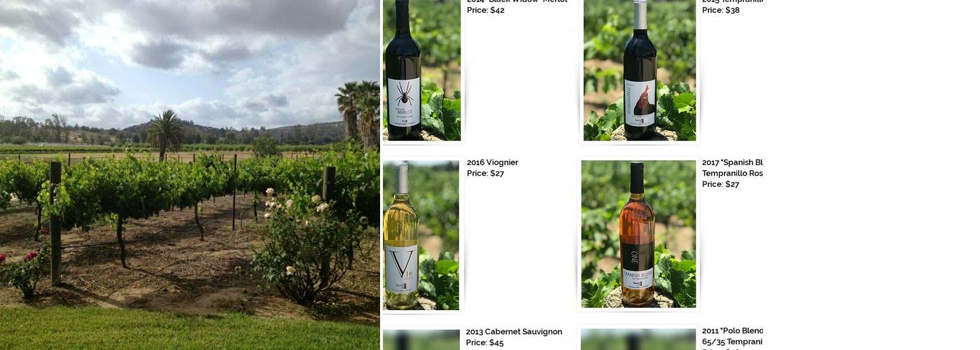 Barrel 1 Winery Menu