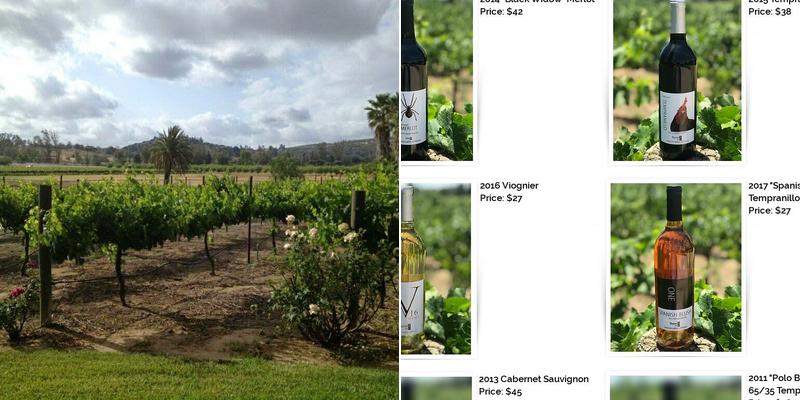 Barrel 1 Winery Menu