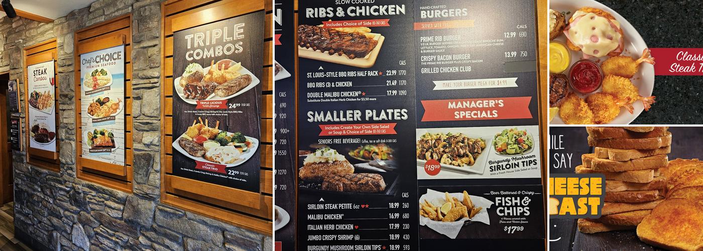 Sizzler Menu