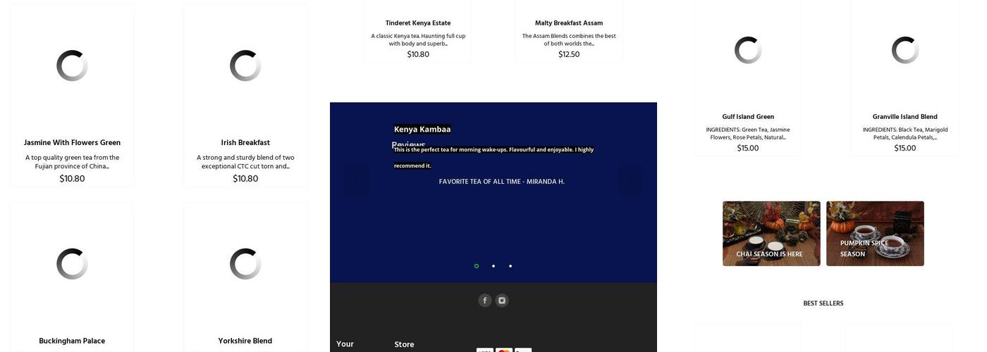 Granville Island Tea Company Ltd Menu