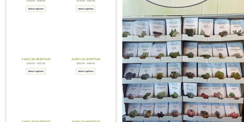 Purearth Menu
