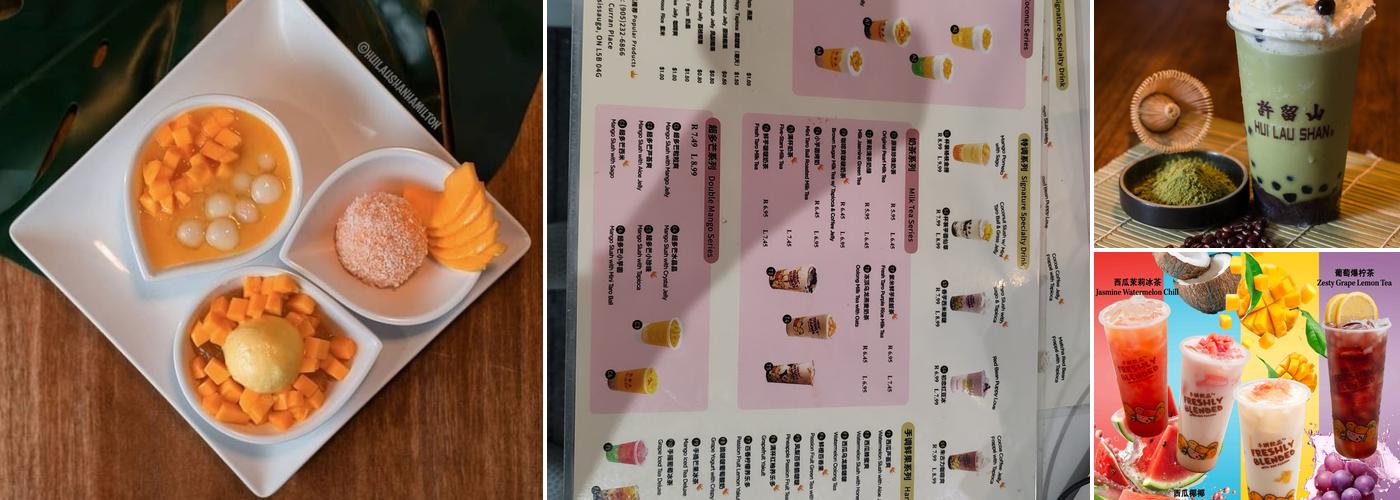 Hui Lau Shan Mississauga 许留山 Boba + Mango Desserts Menu
