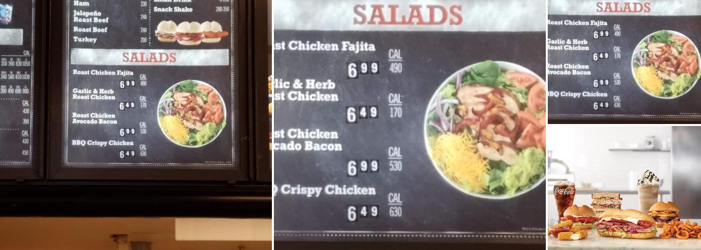 Arby's Menu