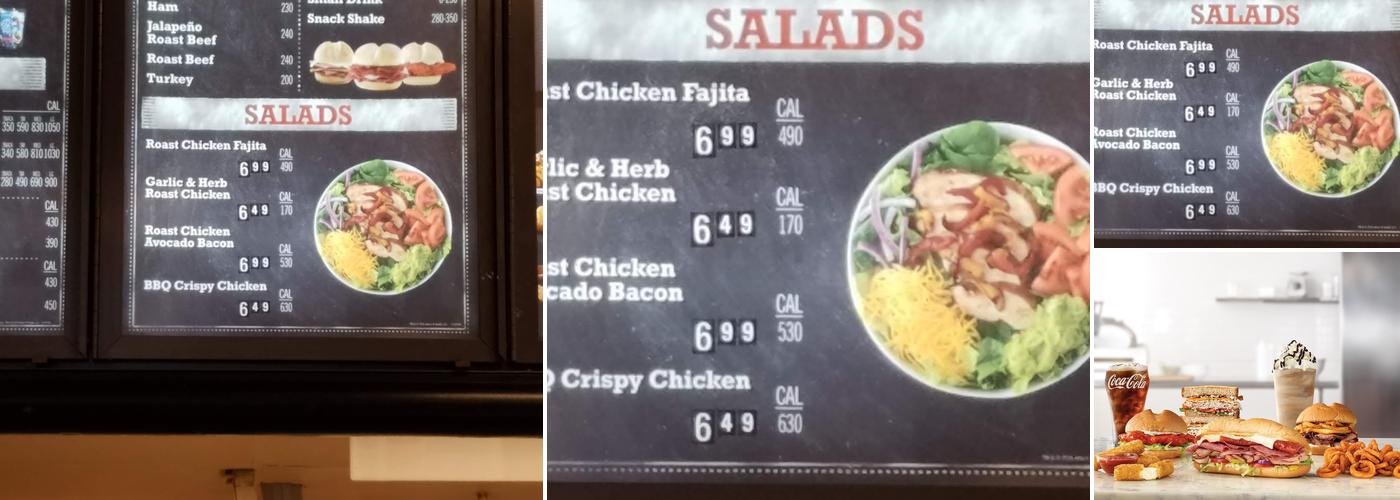 Arby's Menu