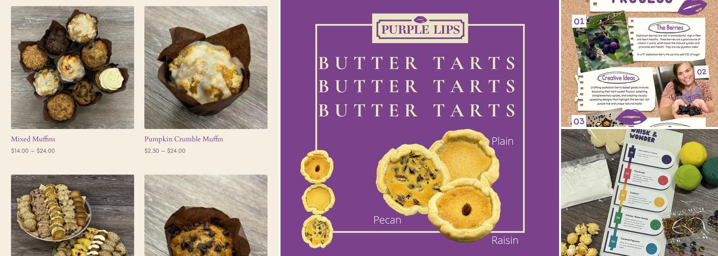 Purple Lips Bakery Menu
