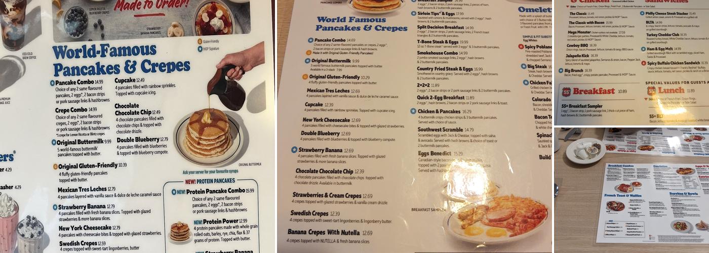 IHOP Menu