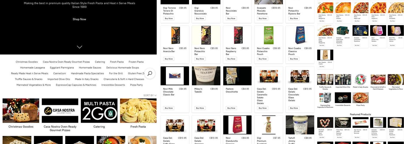 Multi Pasta Menu