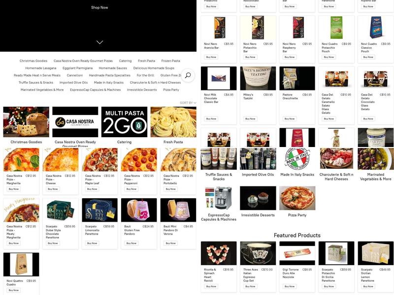 Multi Pasta Menu