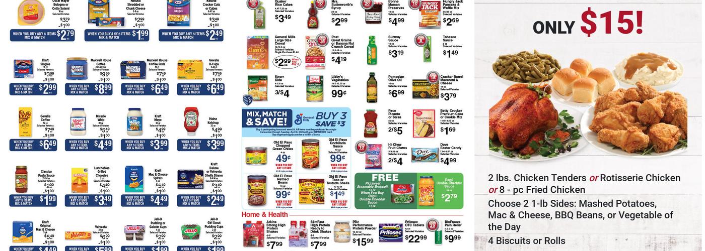Price Chopper Pharmacy Menu