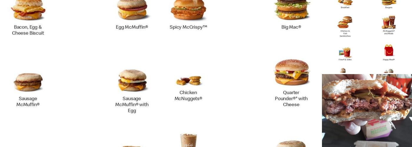 McDonald's Menu