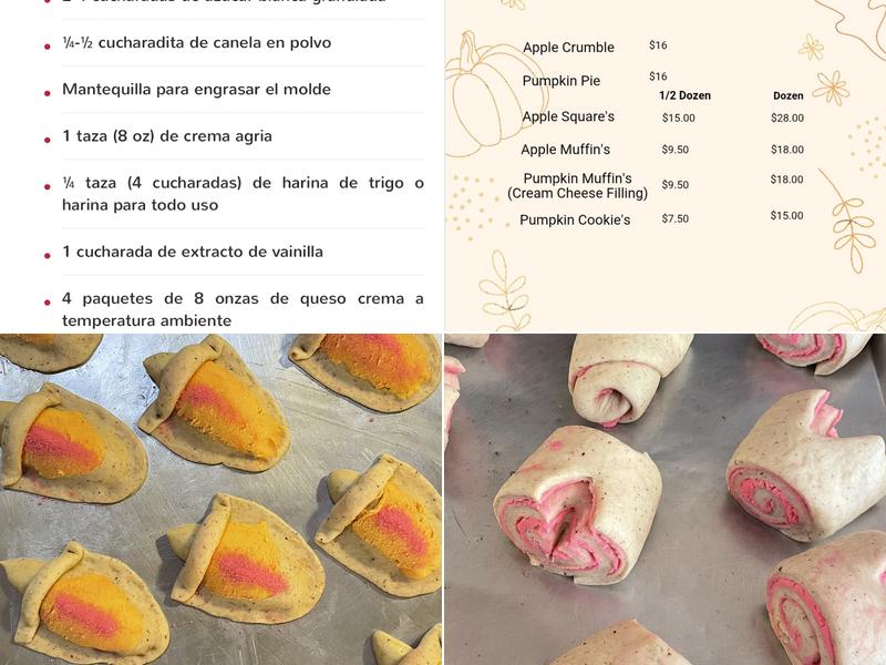 Edward’s Bakery Menu