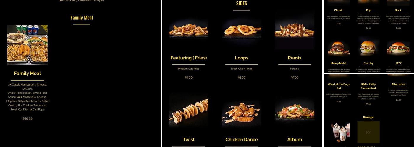 BurgerTone Menu
