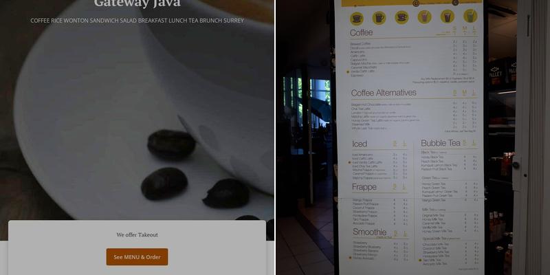 Gateway Java Menu