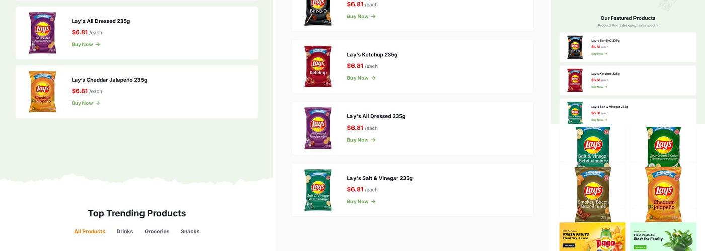 Carlton Groceries & Deli Menu