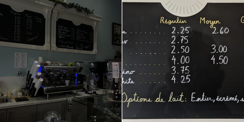 Brûlerie Élixir Menu