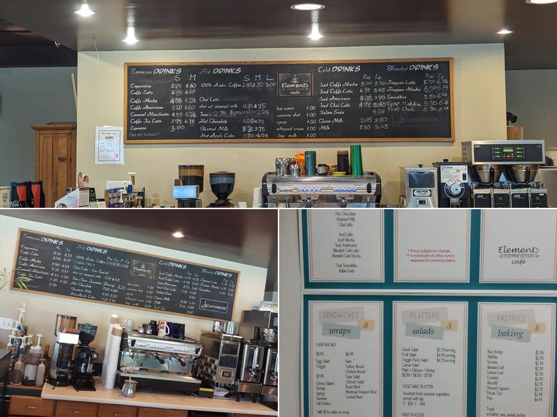 Elements Cafe Menu