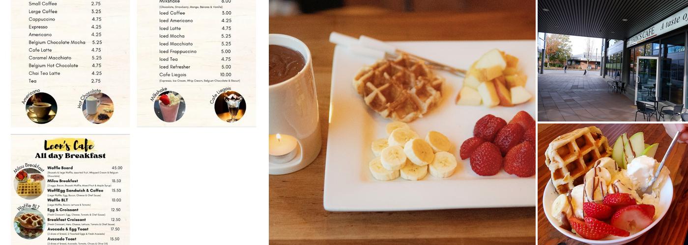 Leon's Cafe Gourmet Belgian Specialties Menu