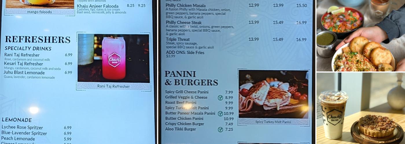 Chachee's Chai Cafe (Pickering) Menu