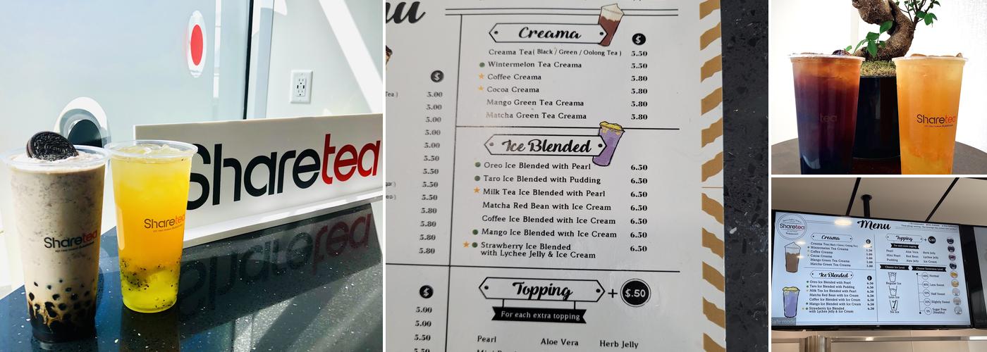 Sharetea Sunridge Menu