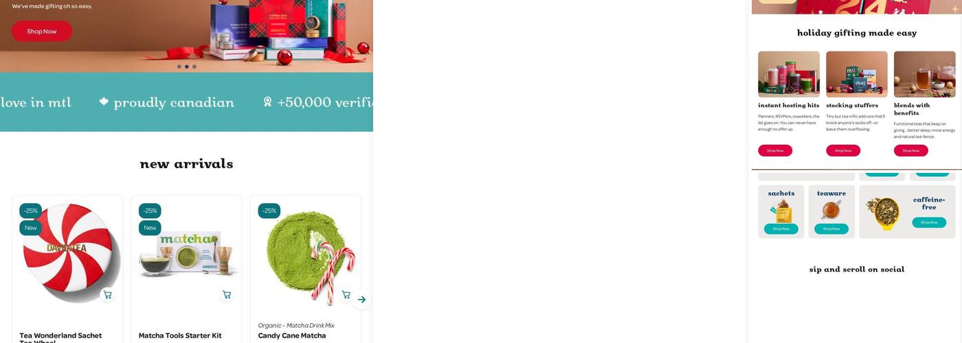 DAVIDsTEA - Carrefour Laval Menu