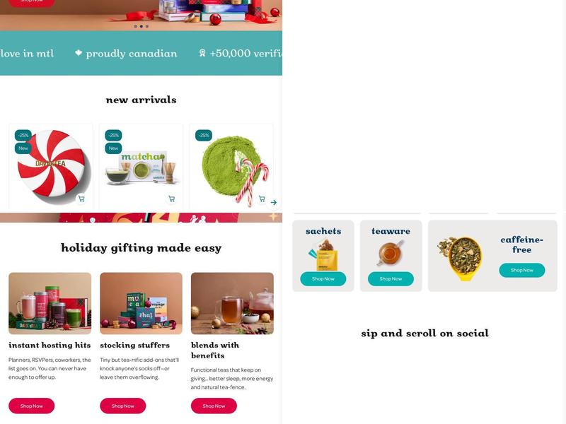 DAVIDsTEA - Carrefour Laval Menu
