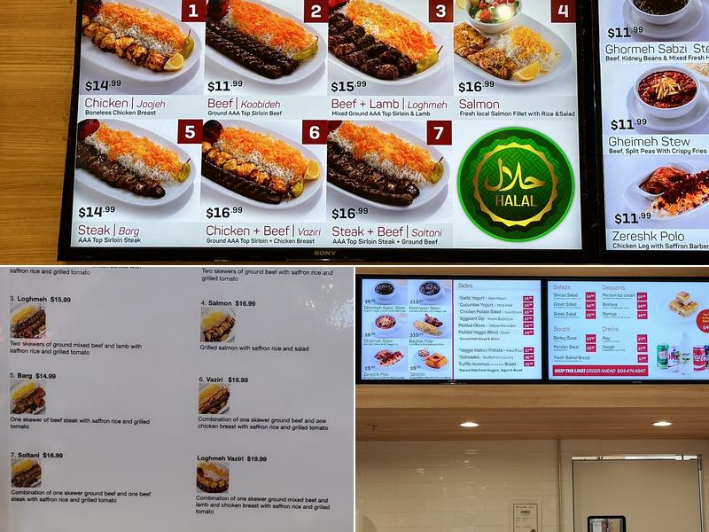 Cazba Express Menu