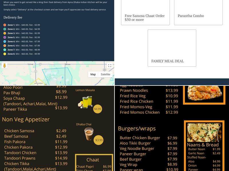 APNA DHABA INDIAN KITCHEN Menu