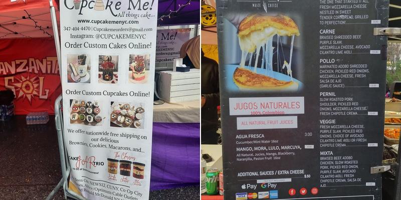 Bronx Night Market Menu