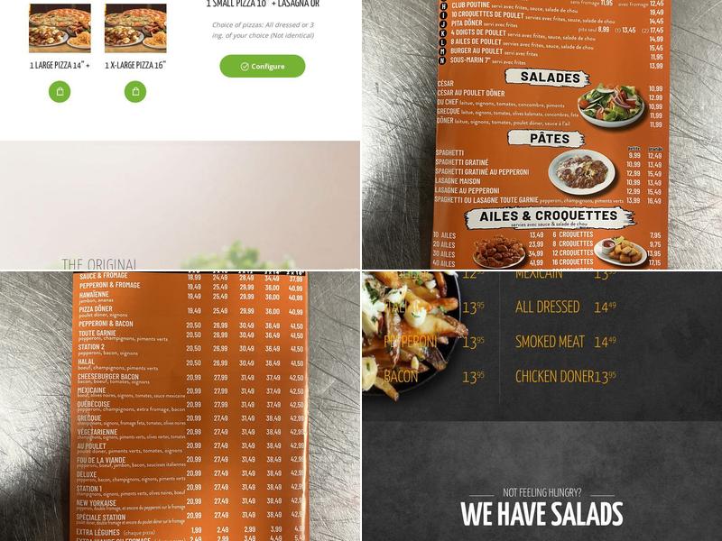 La Station Pizza - Blainville Menu