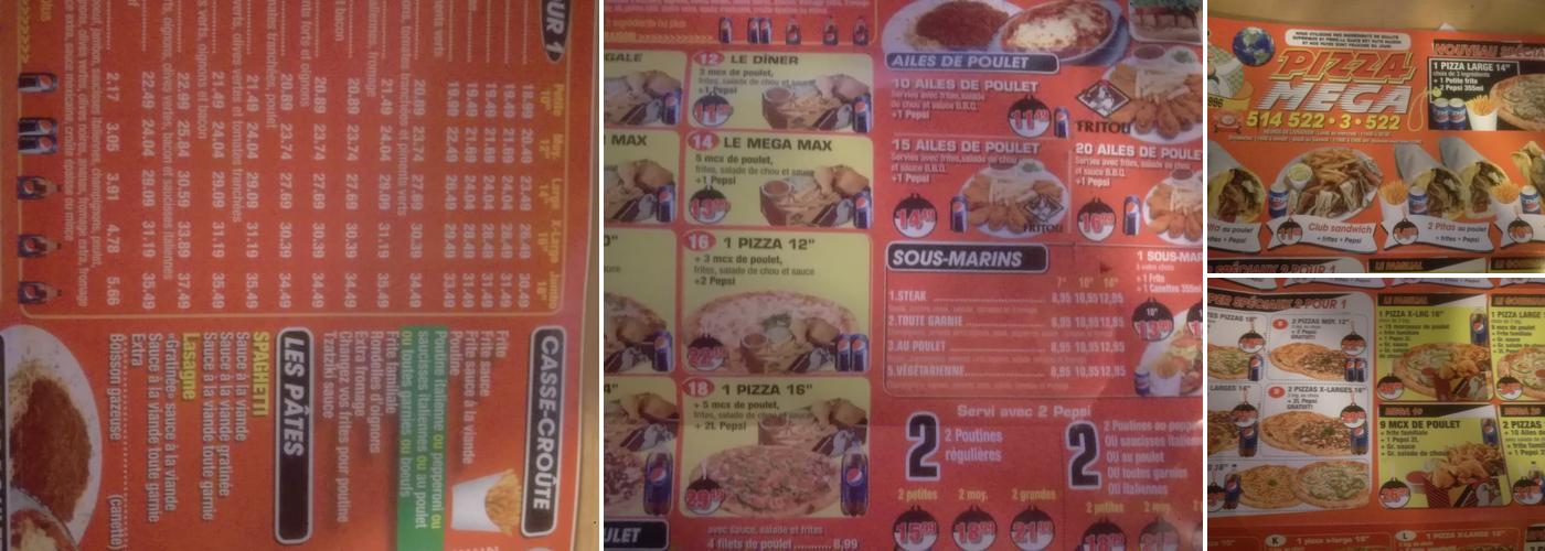 Pizza Mega Menu