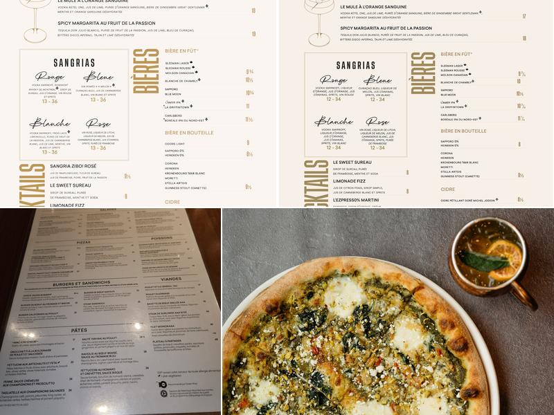 ZIBO Restaurant St-Bruno Menu