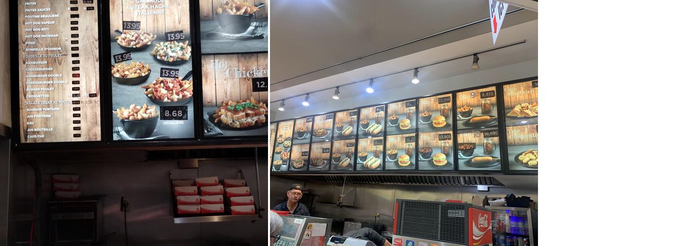 Joséphine la Poutine Menu