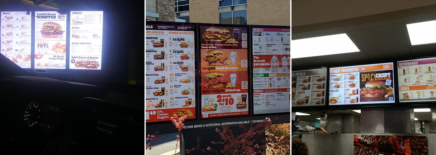 Burger King Menu