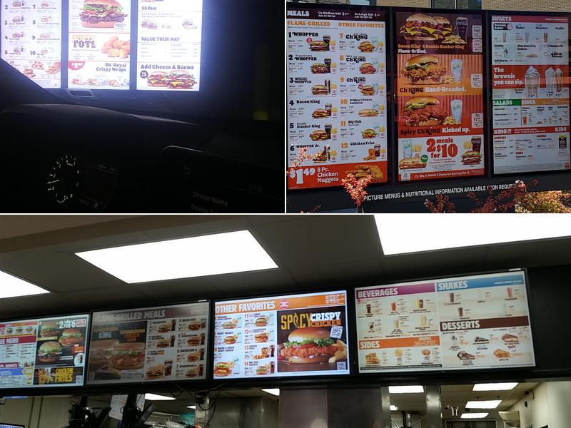 Burger King Menu