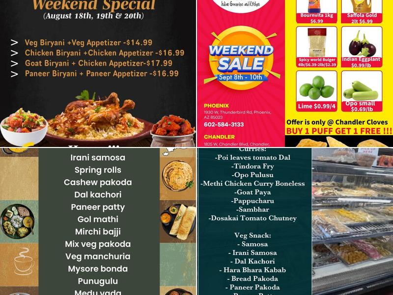 Cloves Restaurant Menu