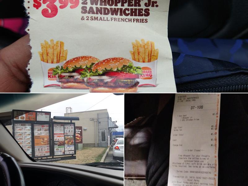 Burger King Menu