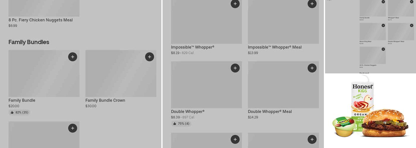Burger King Menu