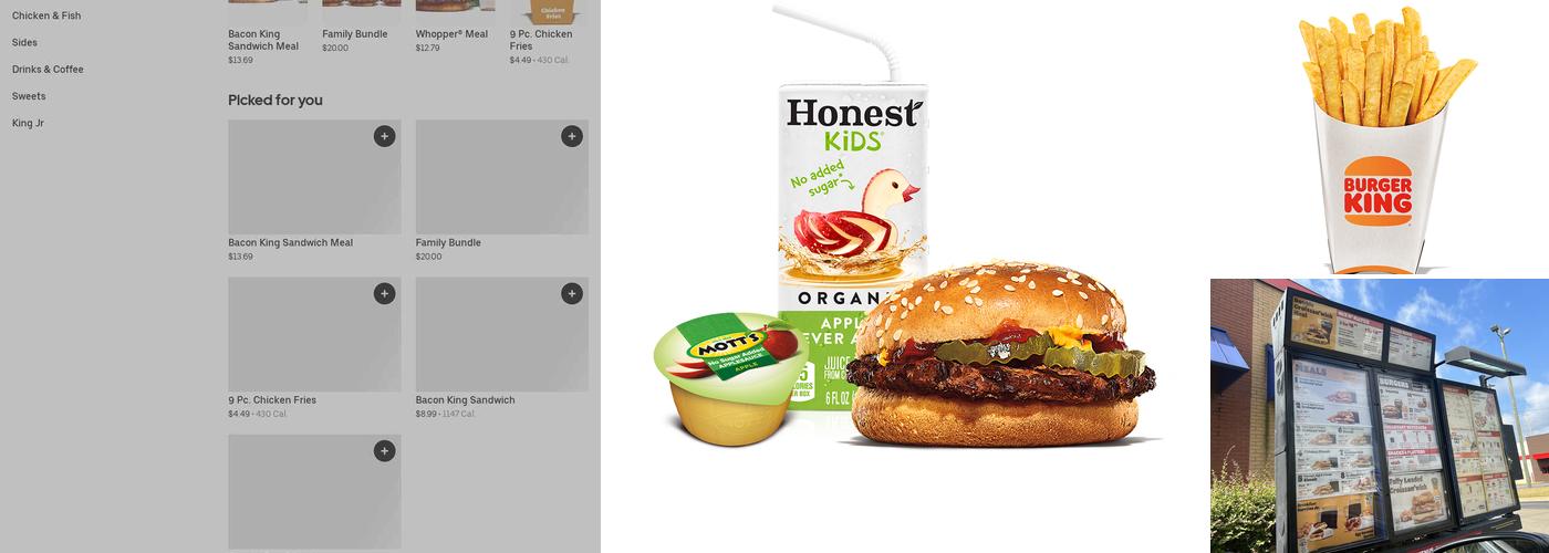 Burger King Menu