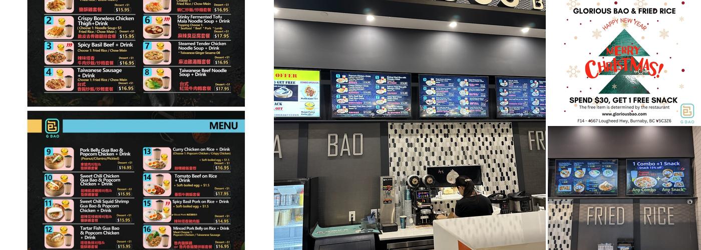 Glorious Bao Menu