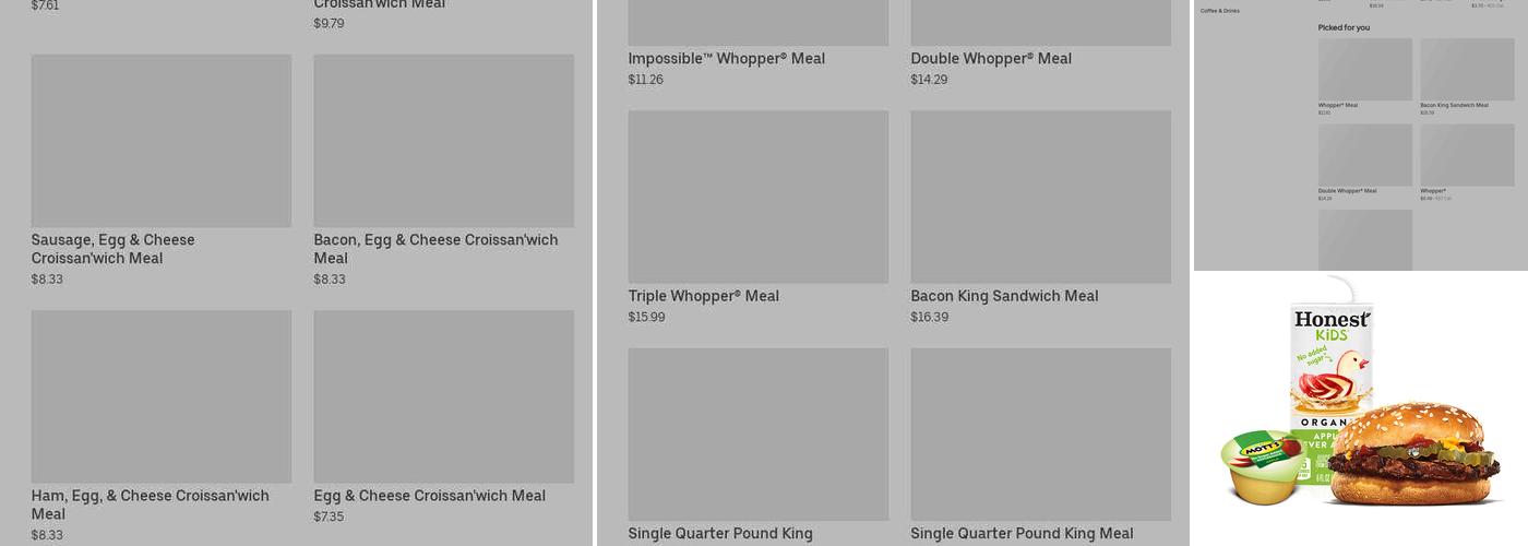 Burger King Menu