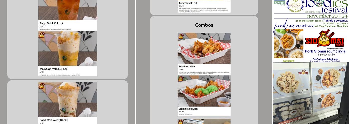 Siomai Queen Menu