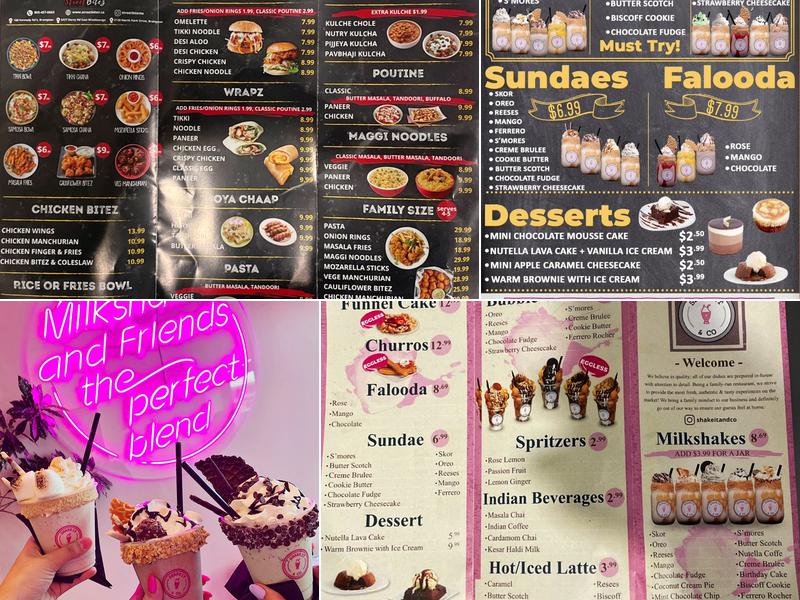 Shake It & Co Menu