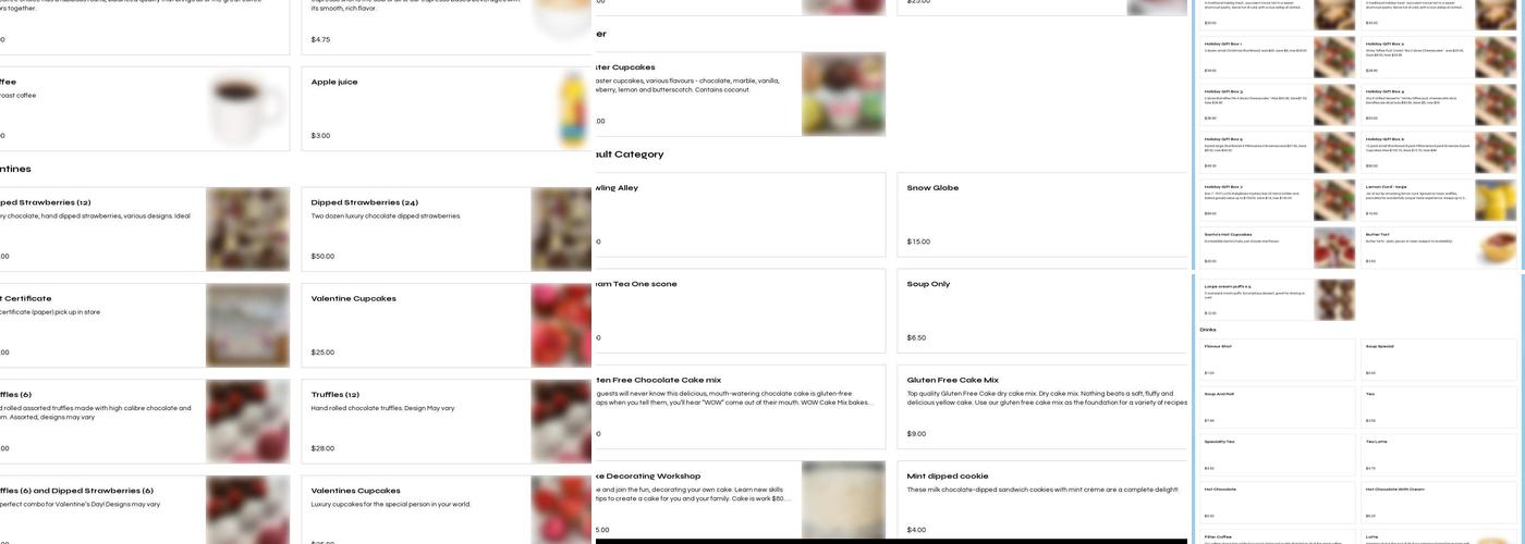 RubyBlues Bakery and Cafe Menu