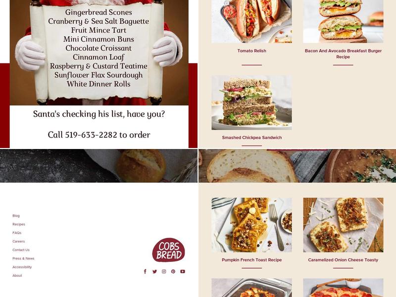 COBS Bread Menu
