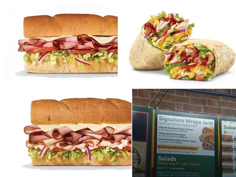 Subway Menu