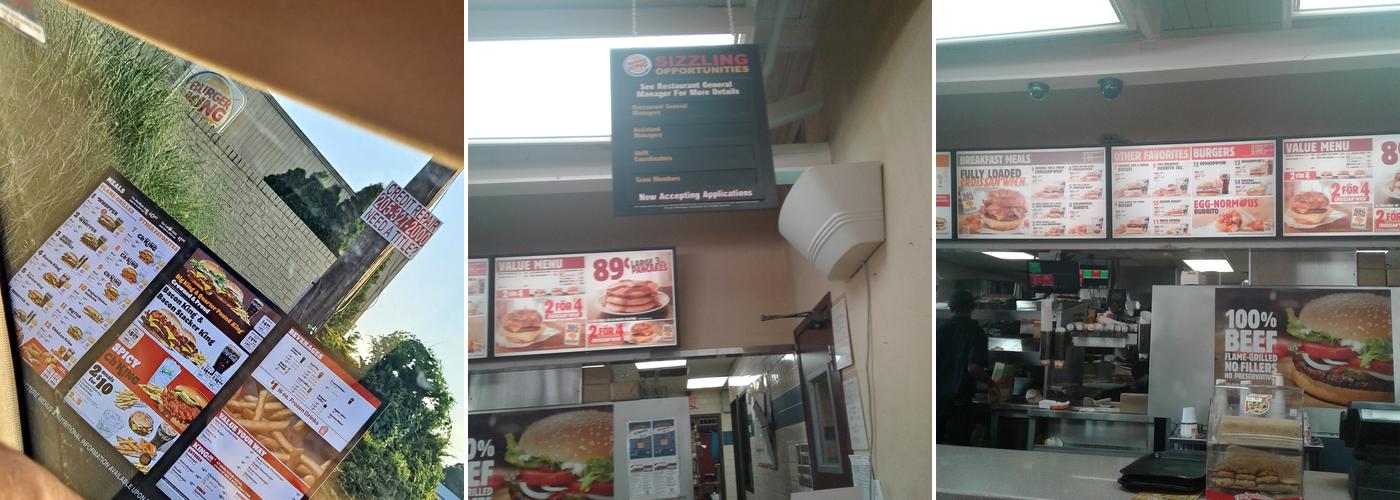 Burger King Menu