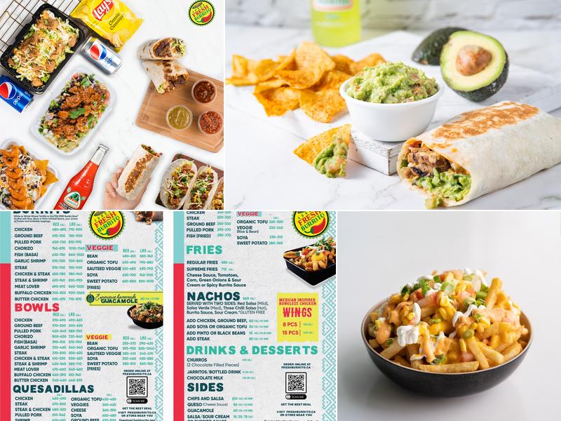 Fresh Burrito Menu