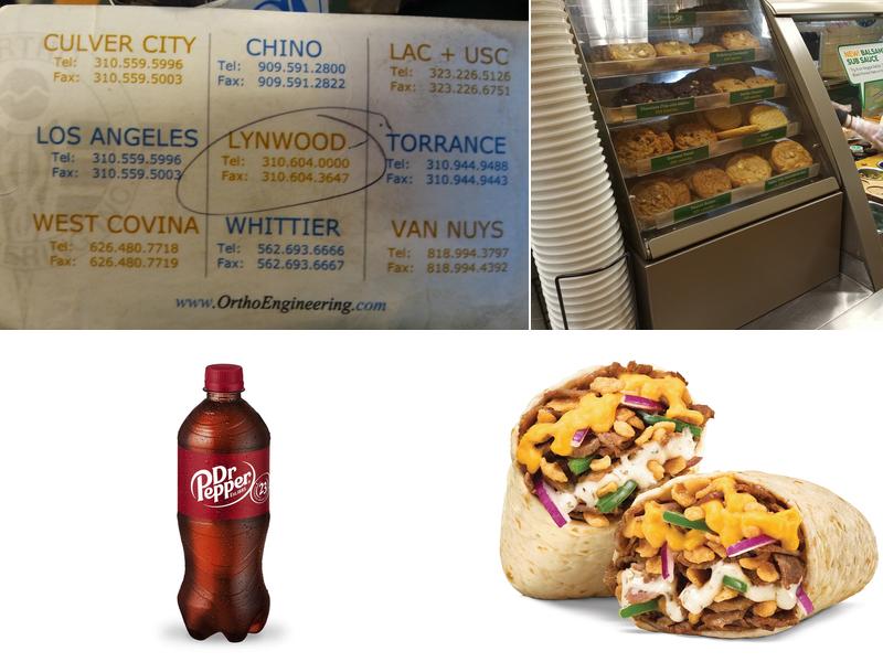 Subway Menu